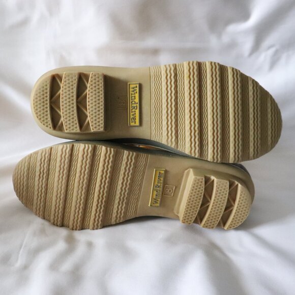 Wind River Womens Yellow Sz 8 Pull On Lace Up Rubber Waterproof Rain Boots - Picture 7 of 9